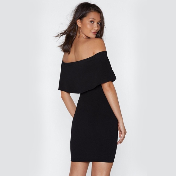 Nasty Gal Off-The-Shoulder Dress - Picture 2 of 3